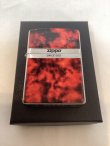 画像5: No.200 推奨品ZIPPO BRUSHED CHROME ブラッシュクローム マーブル調 RED COLOR レッドカラー z-6328