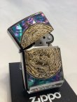 画像2: No.200 推奨品ZIPPO BLACK&GOLD ブラック&ゴールド 天然シェル DRAGON ドラゴン z-6389