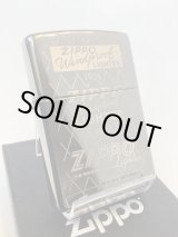 画像: No.150 PVDシリーズZIPPO BLACK ICE ブラックアイス 両面ZIPPOロゴ デザイン z-6482
