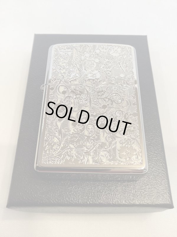 画像5: No.200 推奨品ZIPPO ARABESQUE アラベスク SILVER METAL PLATE シルバーメタルプレート貼り z-6509