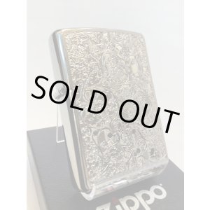 画像: No.200 推奨品ZIPPO ARABESQUE アラベスク SILVER METAL PLATE シルバーメタルプレート貼り z-6509