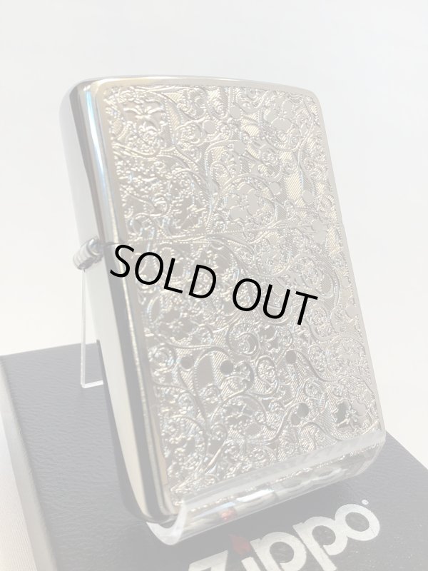 画像1: No.200 推奨品ZIPPO ARABESQUE アラベスク SILVER METAL PLATE シルバーメタルプレート貼り z-6509