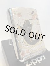 画像: No.200 推奨品ZIPPO BRUSHED CHROME ブラッシュクローム CARP 鯉 電鋳板プレート z-6552