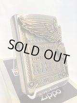 画像: No.200 HARLAY DIVIDSON ZIPPO ハーレー・ダビッドソン ANTIQUE BRASS アンティークブラス SIDE METAL サイドメタル z-6569