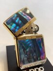 画像2: No.200 推奨品ZIPPO GOLD MIRROR ゴールドミラー 天然シェル z-6570