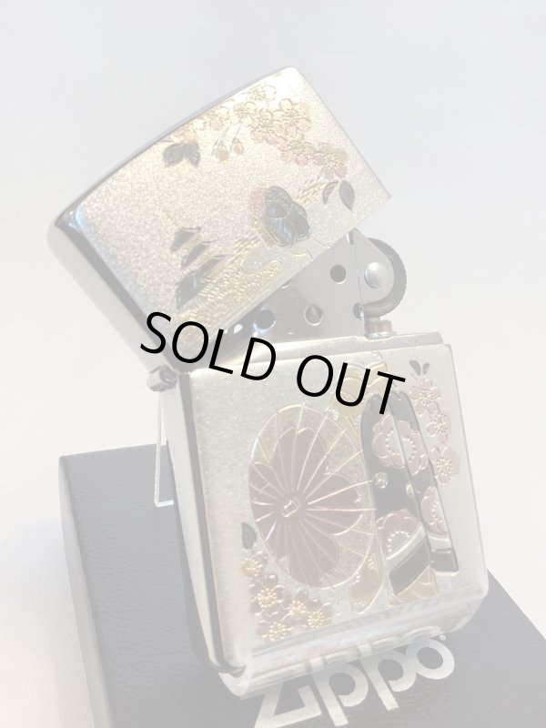 画像2: No.200 推奨品ZIPPO BRUSHED CHROME ブラッシュクローム 舞妓 電鋳板プレート z-6572