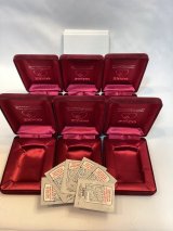 画像: ZIPPO GOODS ZIPPOベッチン(エンジ色)空箱 6ケセット z-6580