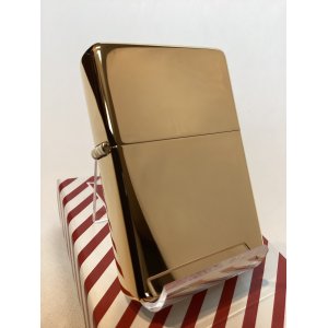 画像: No.230G FLAT TOP ZIPPO フラットトップ GOLD MIRROR ゴールドミラー PLANE プレーン z-6583