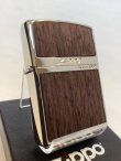 画像1: No.200 推奨品ZIPPO WHITE NICKEL ホワイトニッケル WOOD LIGHT ウッドライト z-6587