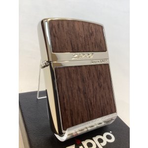 画像: No.200 推奨品ZIPPO WHITE NICKEL ホワイトニッケル WOOD LIGHT ウッドライト z-6587