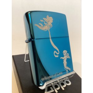 画像: No.20446 PVDシリーズ 2005年製 SAPPHIRE ZIPPO サファイア TWO ANGELS エンジェルズ z-6590