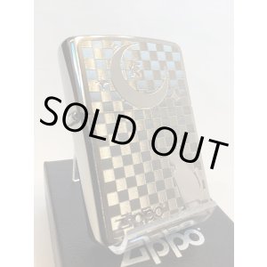 画像: No.200 ペット&アニマルZIPPO BRUSHED CHROME ブラッシュクローム SILVER PLATE シルバープレート ネコと月 z-6595