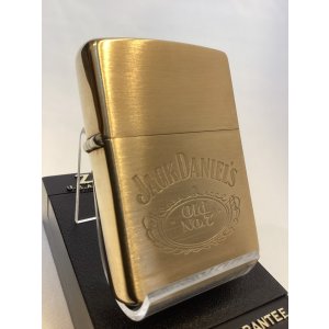 画像: No.204 SOLID BRASS ZIPPO ソリッドブラス 1993年製 JACK DANIEL'S ジャック・ダニエル z-6600