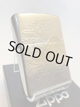 画像: No.200 推奨品ZIPPO BRUSHED CHROME ブラッシュクローム 富士 電鋳板プレート z-6603