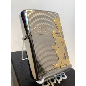 画像: No.200 推奨品ZIPPO BRUSHED CHROME ブラッシュクローム シルバープレート貼り DRUNKER ドランカー z-6631