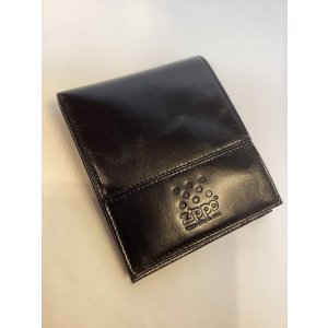 画像: ZIPPO GOODS ZIPPO LEATHER CAGE WALLET レザーウォレット 二つ折り財布 BLACK ブラック z-6654