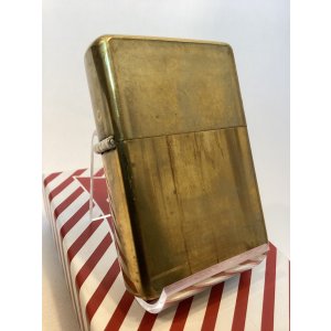 画像: No.230 ヴィンテージZIPPO 1992年製 FLAT TOP フラットトップ ANTIQUE BRASS アンティークブラス PLANE プレーン z-6664
