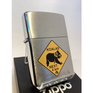 画像: No.200 ヴィンテージZIPPO 1999年製 BRUSHED  CHROME ブラッシュクローム ロードサイン KOALAS コアラ z-6669