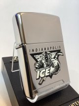 画像: No.250 USED ZIPPO 1997年製 HIGH  POLISH CHROME ハイポリッシュクローム INDIANAPOLIS ICE インディアナポリス アイス z-6676