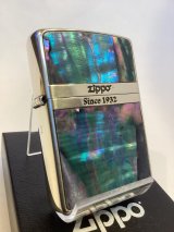 画像: No.200 推奨日ZIPPO SILVER MIRROR シルバーミラー 天然シェル z-6677