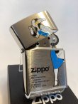 画像2: No.200 WINDY ZIPPO ウィンディ BRUSHED CHROME ブラッシュクローム WINDY BULE ウィンディブルー z-6716
