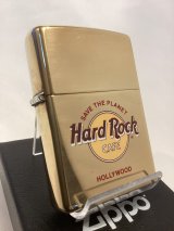 画像: No.254 ヴィンテージZIPPO 1998年製 SOLID BRASS MIRROR ソリッドブラスミラー HARD ROCK CAFE  ハードロックカフェ HOLLYWOOD ハリウッド z-6740