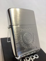 画像: No.200 ヴィンテージZIPPO 2001年製 BRUSHED CHROME ブラッシュクローム LAUREL(ローレル) 月桂樹 z-6755