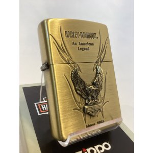 画像: No.200 HARLAY DIVIDSON ZIPPO ハーレー・ダビッドソン ANTIQUE BRASS アンティークブラス EAGLE METAL イーグルメタル z-6765