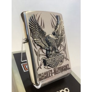 画像: No.200 HARLAY DIVIDSON ZIPPO ハーレー・ダビッドソン SILVER MIRROR IBUSHI シルバーミラーイブシ BIG EAGLE METAL ビッグイーグルメタル z-6777