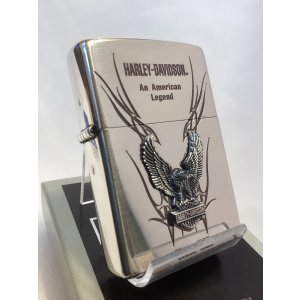 画像: No.200 HARLAY DIVIDSON ZIPPO ハーレー・ダビッドソン SILVER MIRROR IBUSHI シルバーミラーイブシ EAGLE METAL イーグルメタル z-6778