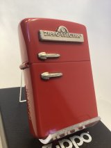 画像: No.200 トライアルZIPPO RED LACQUER レッドラッカー シリアルNo.0000 RETRO REFRIGERATOR レトロ 冷蔵庫 z-6844