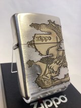 画像: No.200 推奨品ZIPPO ANTIQUE SILVER アンティークシルバー DRAGON ドラゴン(龍) z-6848