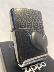 画像1: No.200 ヴィンテージZIPPO 2010年製 BLACK MIRROR ブラックミラー BLACK HEART METAL ブラックハートメタル z-6864