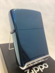 画像1: No.200 ヴィンテージZIPPO 2002年製 BLUE TITANIUM ブルーチタン PLANE プレーン z-6865