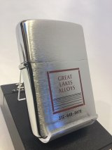 画像: No.200 企業ロゴシリーズZIPPO BRUSHED CHROME ブラッシュクローム GREAT LAKES ALLOYS グレート レイクス アロイズ z-6876