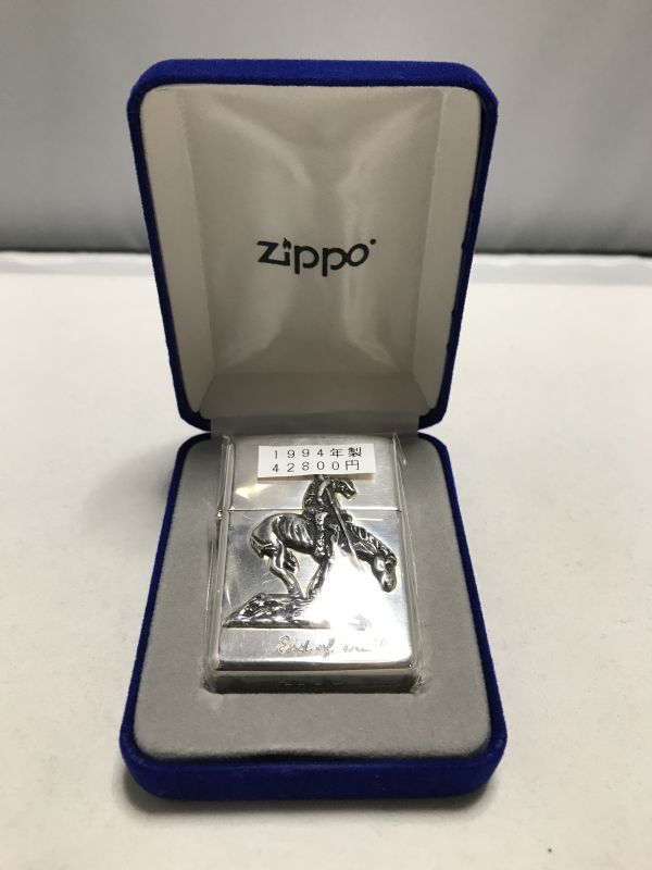 No.１５ スターリングシルバー END OF TRAIL メタル付ZIPPO [Z-459