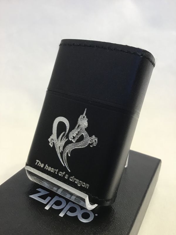 画像2: No.200 レザーシリーズZIPPO ブラック ドラゴン z-2011