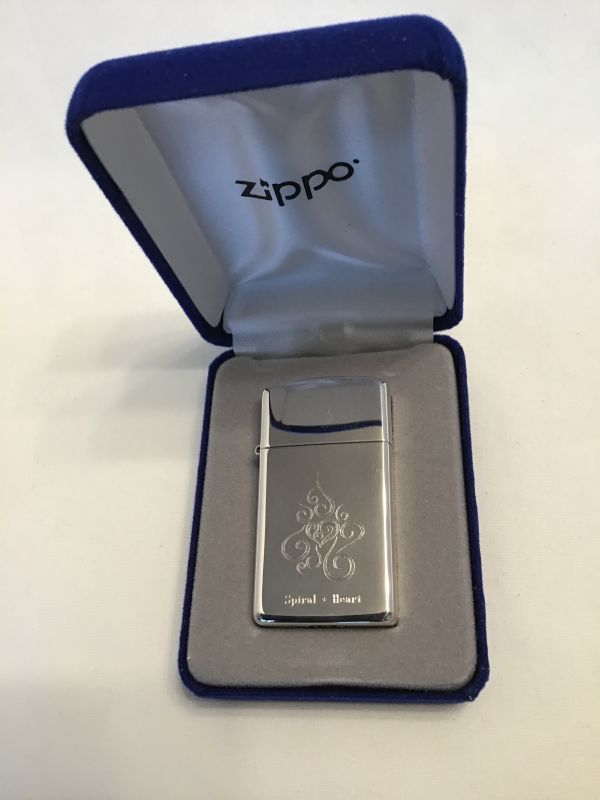 画像5: No.１５００　スターリングシルバー　スリム　スパイラルハートＺＩＰＰＯ　カオス　[Z-363]