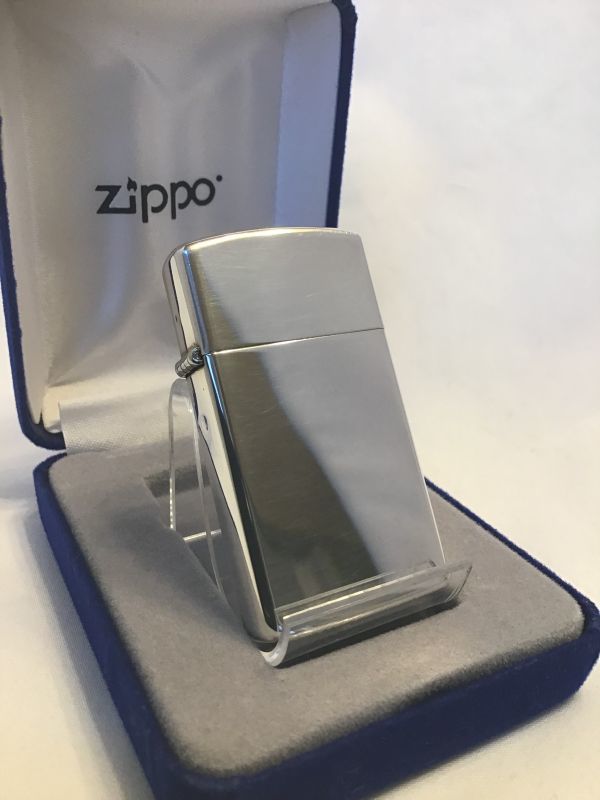 No.1500 スターリングシルバーZIPPO 1996年製 スリムプレーン z-2096