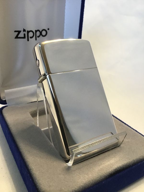 No.1500 スターリングシルバーZIPPO 2002年製 スリムタイプ z-3000 ...