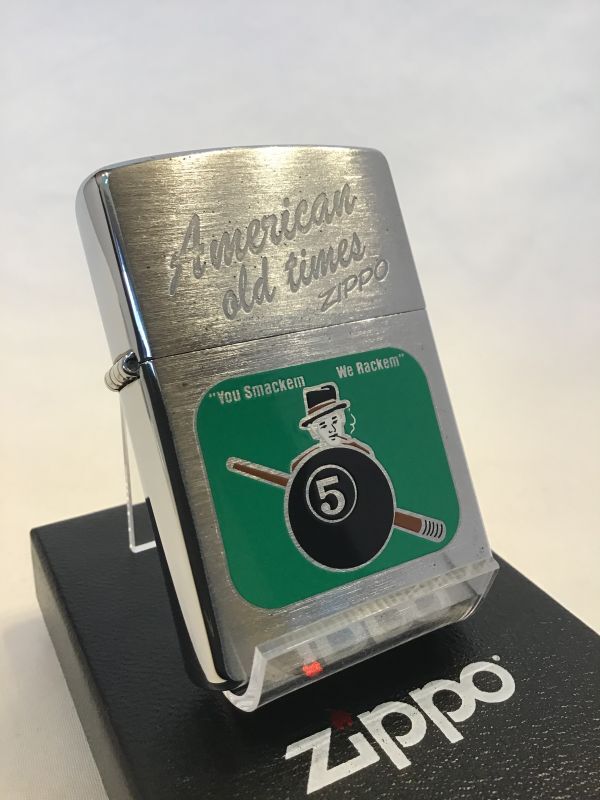 ◎限定品！ 【 ZIPPO アメリカンオールドタイムズ 】 ビリヤード柄 13 ...