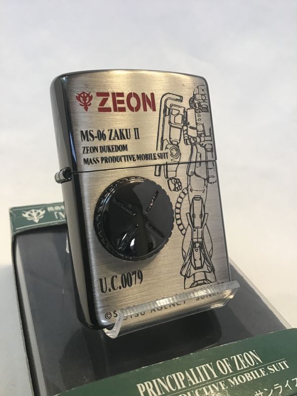 機動戦士ガンダム Zippo　ザク　ZAKU  立体メタル貼り　2000年製