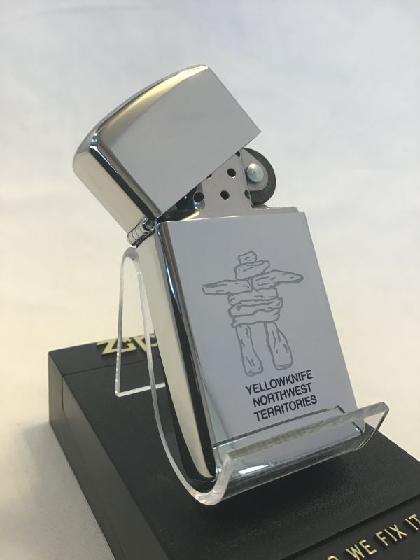 画像2: No.1610 スリムシリーズ カナダ製ZIPPO イエローナイフ AURORA  オーロラ z-3506