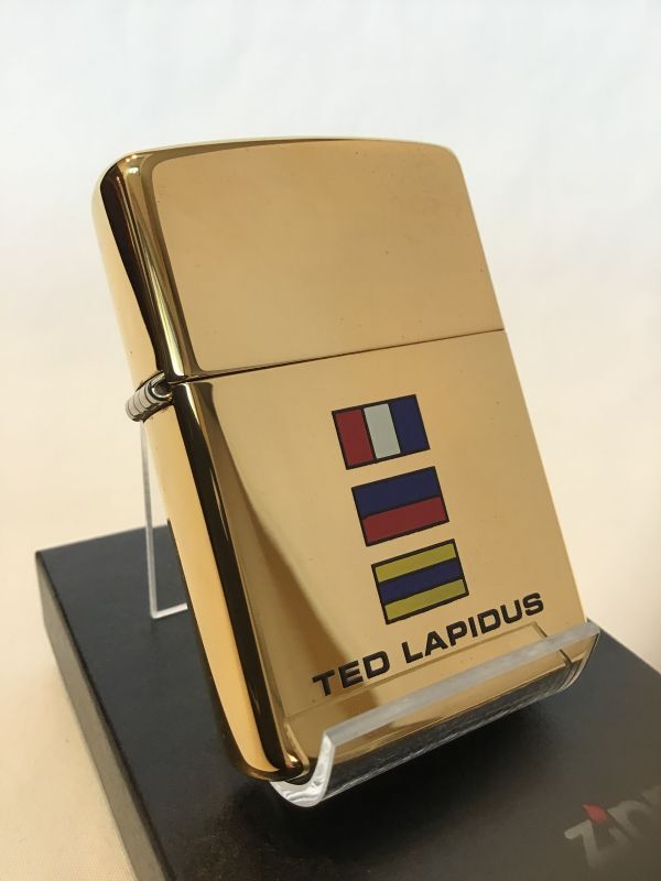 画像1: No.250GE ヴィンテージZIPPO 1995年 TED LAPIDUS テッド・ラピダス ゴールド z-952