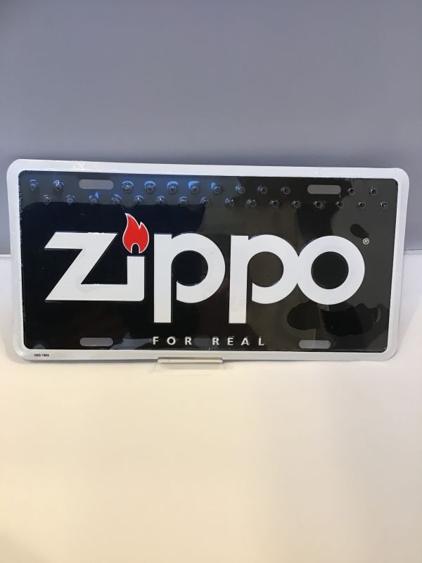 画像3: No.02G-1553 ZIPPO GOODS アメリカZIPPO製ナンバープレート FOR REAL ブラック z-3876