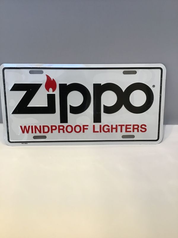 画像3: No.95C-0803 ZIPPO GOODS アメリカZIPPO製ナンバープレート WINDPROOF LIGHTERS ホワイト z-3877