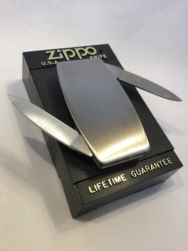 No.7800 ZIPPO GOODS マネークリップ ナイフ&ヤスリ付き z-4003 