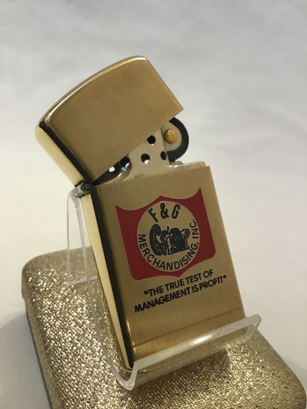 画像2: No.1830 10K GOLD FILLED ZIPPO ゴールドフィルド スリムタイプ F&G z-2827