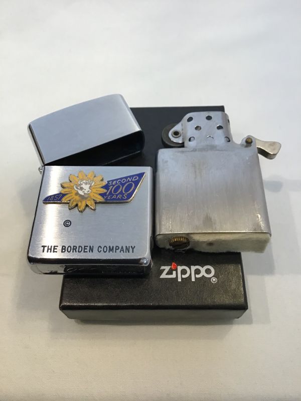 No.200 USED ZIPPO 1958年製 THE BORDEN COMPANY ボーデンカンパニー