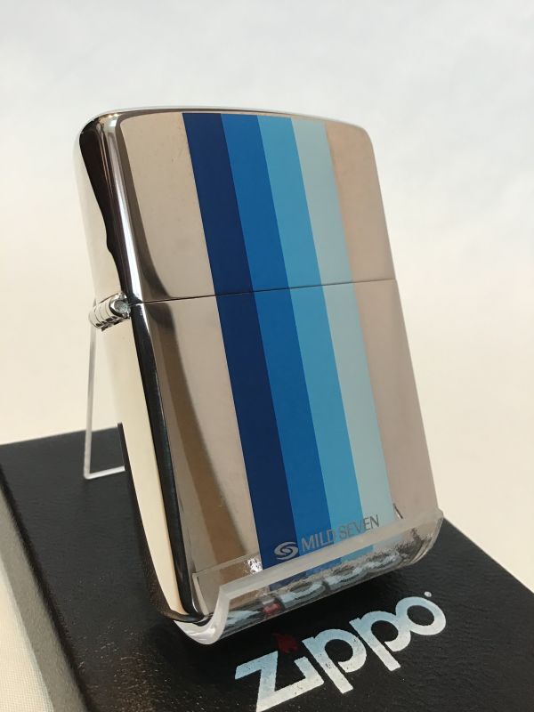 ZIPPO MILDSEVEN ICE BLUE マイルドセブン アイスブルー １９９９年製 ...